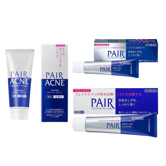 LION 獅王|PAIR Acne系列 淨痘調理洗面乳 / 藥用暗瘡膏W|有效成分鎮靜消炎,有效抗痘【平行進口產品】