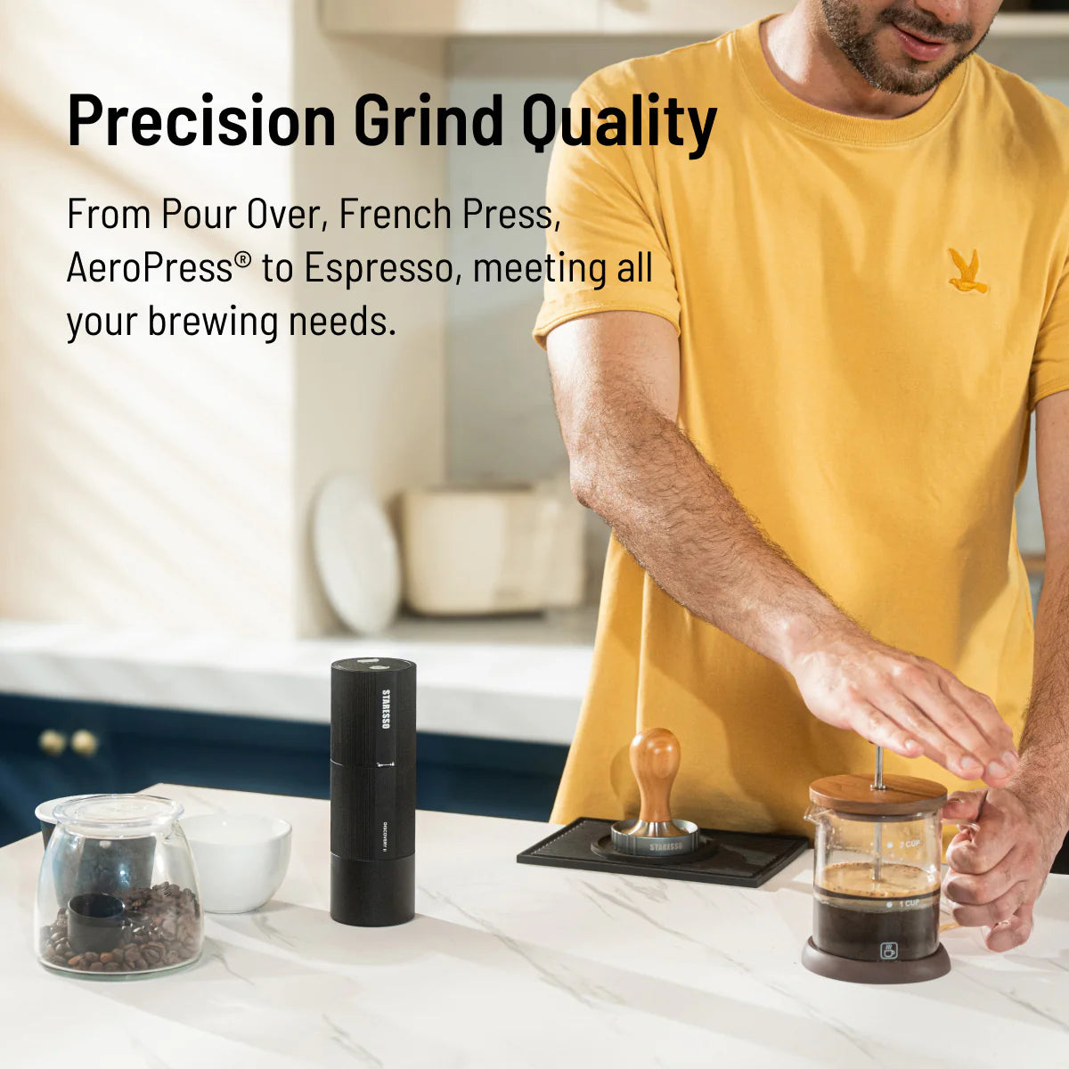 Staresso | D6E PLUS 星粒電動磨豆機 Discovery II 便攜充電式咖啡豆電磨 Electric Coffee Grinder【1年保養】