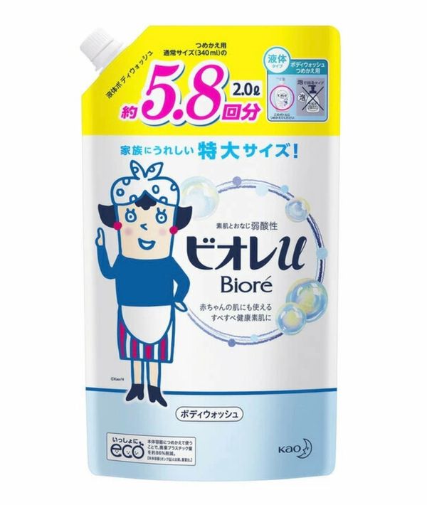 Bioré|U The Body 弱酸性清爽潔淨沐浴露 補充裝 2L【平行進口產品】 - OTL Mall