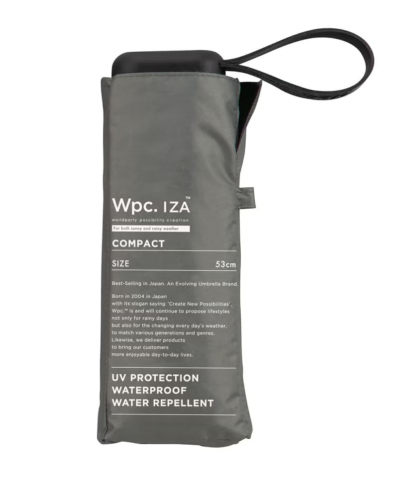 Wpc.IZA｜IZA 掌心級袖珍摺傘 降溫遮陽傘 五段式折疊設計 240g｜100%遮光、100%紫外線阻隔及UPF50+
