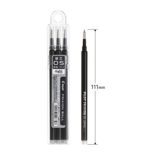 PILOT｜FriXion Ball Clicker Ballpen Refills 0.5mm LFBKRF30EF3【Parallel Import Product】