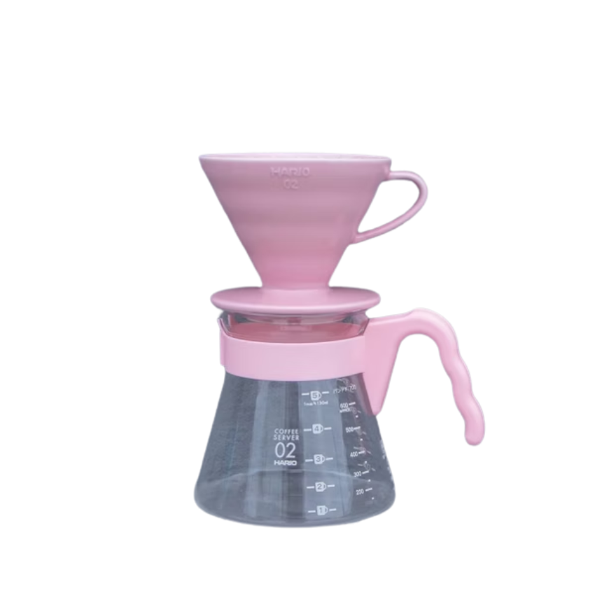 Hario｜V60 02 陶瓷濾杯咖啡壺組套裝EX 彩色手沖咖啡系列 XVDD-02-EX【平行進口產品】
