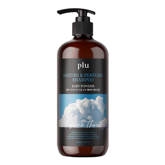 plu｜Nature & Perfume Shampoo 1000g - White musk/Rose Blossom/Baby Powder【Parallel Import Product】