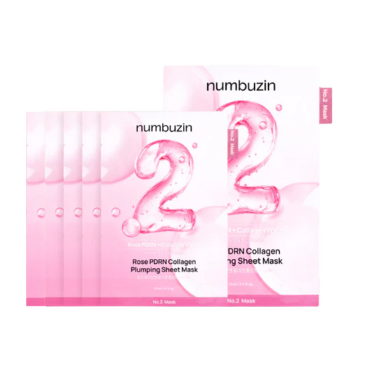Numbuzin｜No.2 膠原蛋白珍珠淨白緊緻面膜套裝 (5片裝)【平行進口產品】