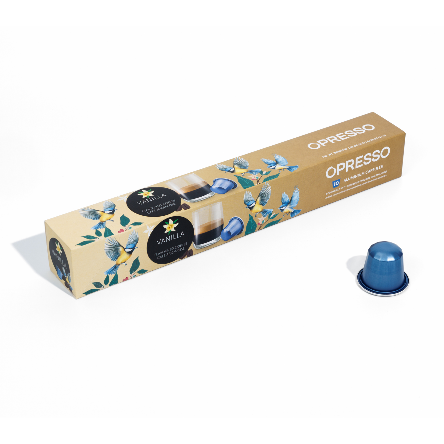 Opresso｜比利時咖啡膠囊 (10粒/盒) 歐洲咖啡品質 Coffee Capsule (Nespresso適用) 雨林聯盟認證 輕/中/深烘焙