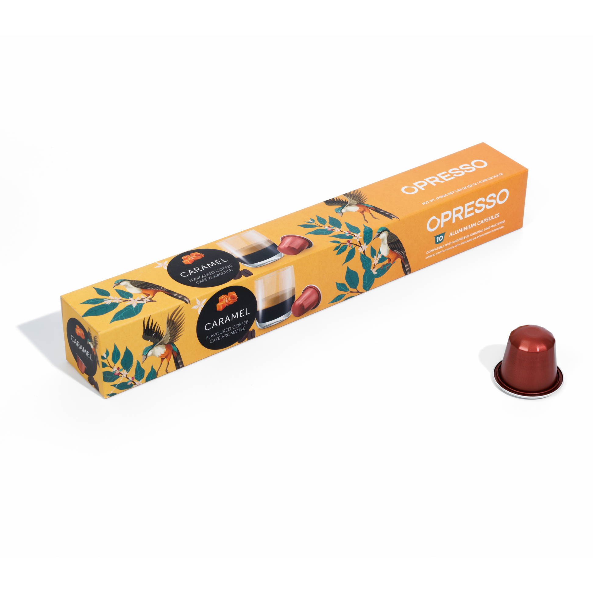 Opresso｜比利時咖啡膠囊 (10粒/盒) 歐洲咖啡品質 Coffee Capsule (Nespresso適用) 雨林聯盟認證 輕/中/深烘焙 - OTL Mall
