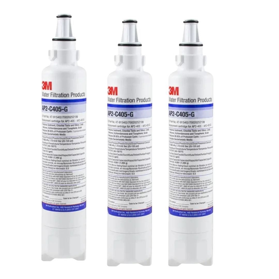 【3 pieces】3M | Home Water Filtration System Replacement Filter Cartridge AP2-C405-G【Parallel Import】 For AP Easy C-LC/Complete Water Filtration System *New and old packaging shipped randomly