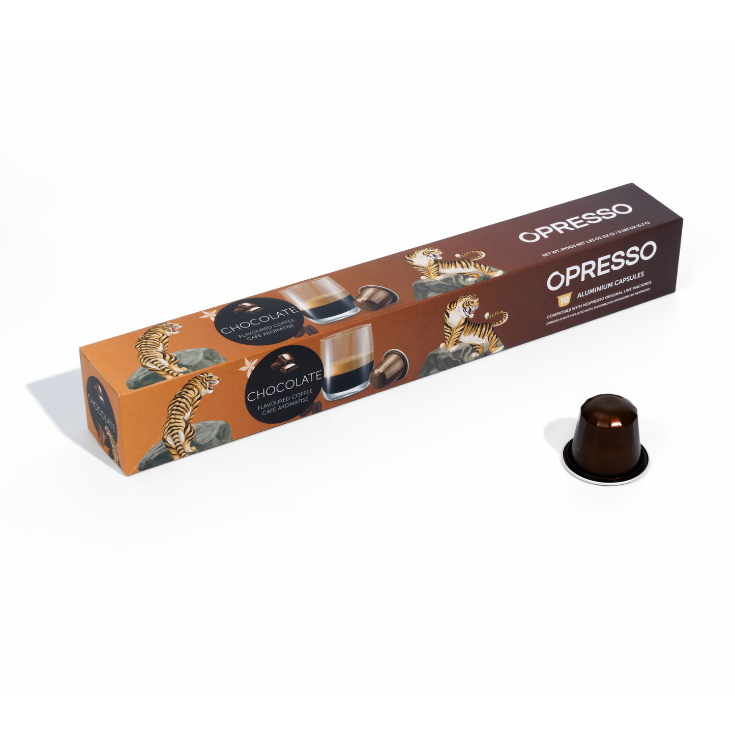 Opresso｜比利時咖啡膠囊 (10粒/盒) 歐洲咖啡品質 Coffee Capsule (Nespresso適用) 雨林聯盟認證 輕/中/深烘焙