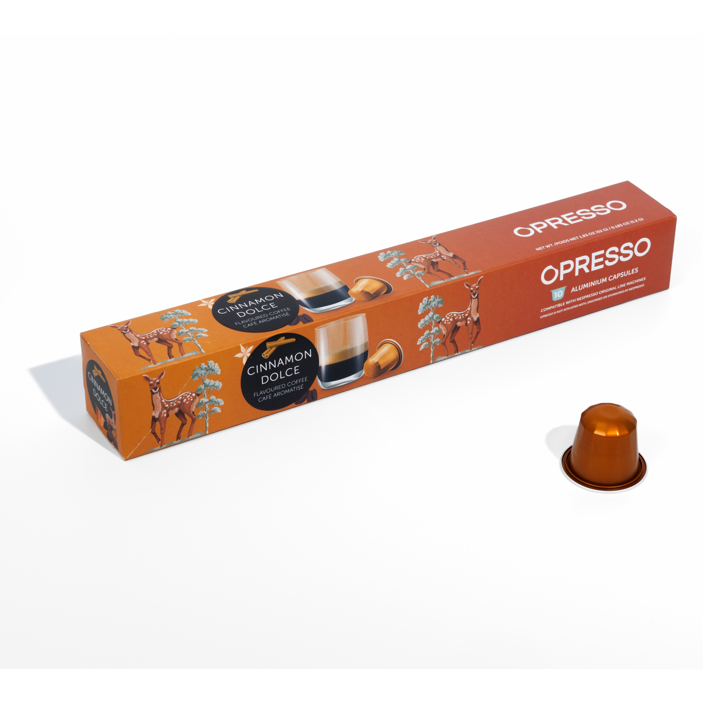 Opresso｜比利時咖啡膠囊 (10粒/盒) 歐洲咖啡品質 Coffee Capsule (Nespresso適用) 雨林聯盟認證 輕/中/深烘焙