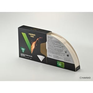 HARIO | 日本製 V60 白色 01/02 流星濾紙 (50入盒裝) 最強流速濾紙【平行進口產品】