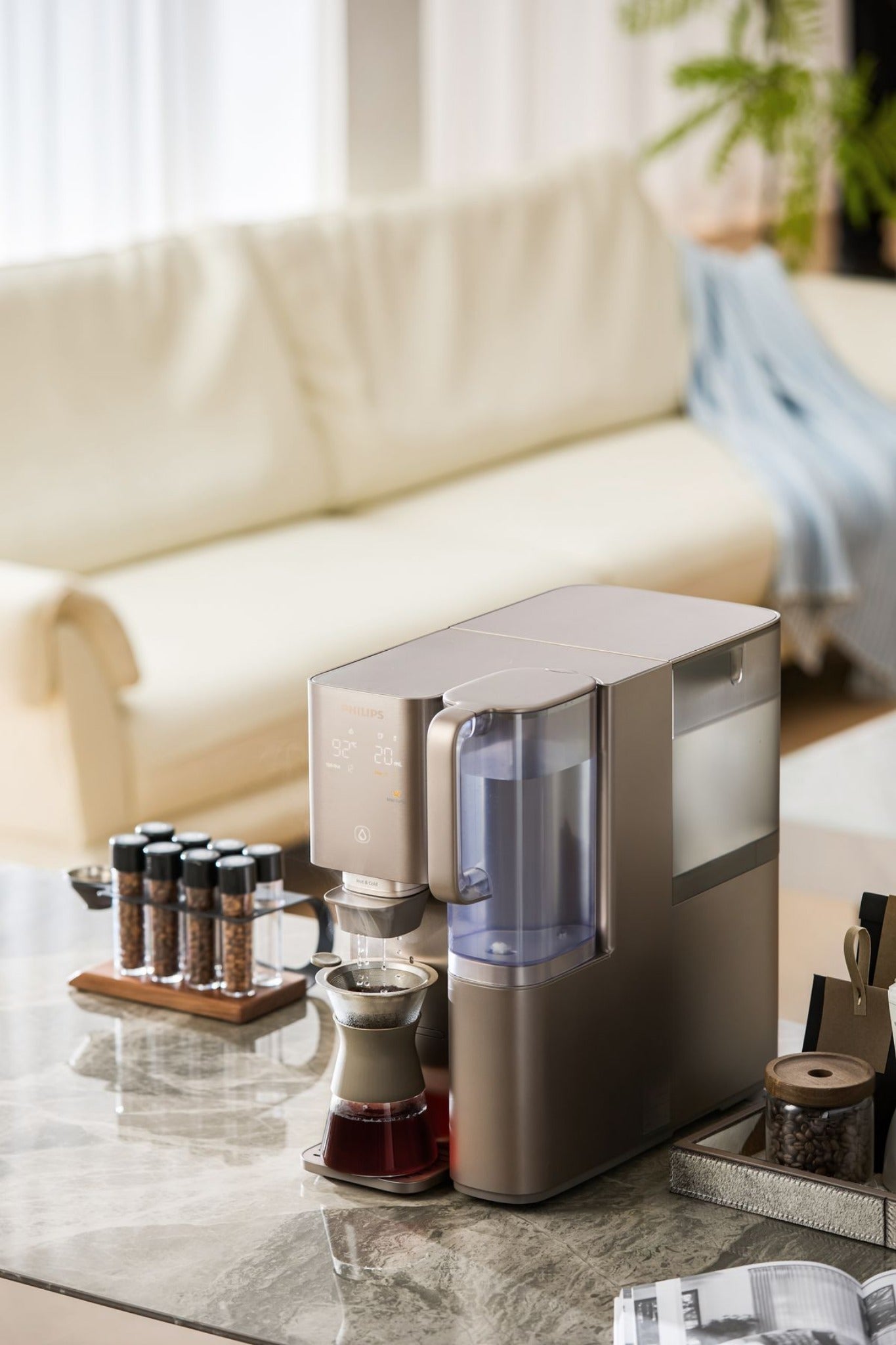 Philips｜ADD6951BR/90 即熱式 RO純淨冷熱飲水機 (配備茗茶咖啡專用配件)【香港行貨｜2年保養】