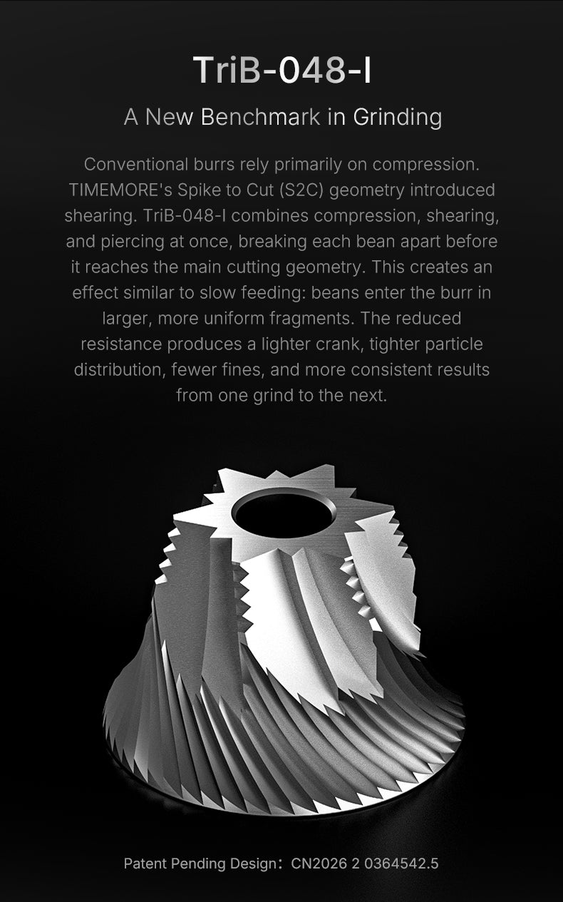 TIMEMORE 泰摩 | S5 PRO 栗子旗艦級 48mm 錐刀咖啡磨豆機 手搖磨豆機 Coffee Grinder【品牌授權｜香港1年保養】