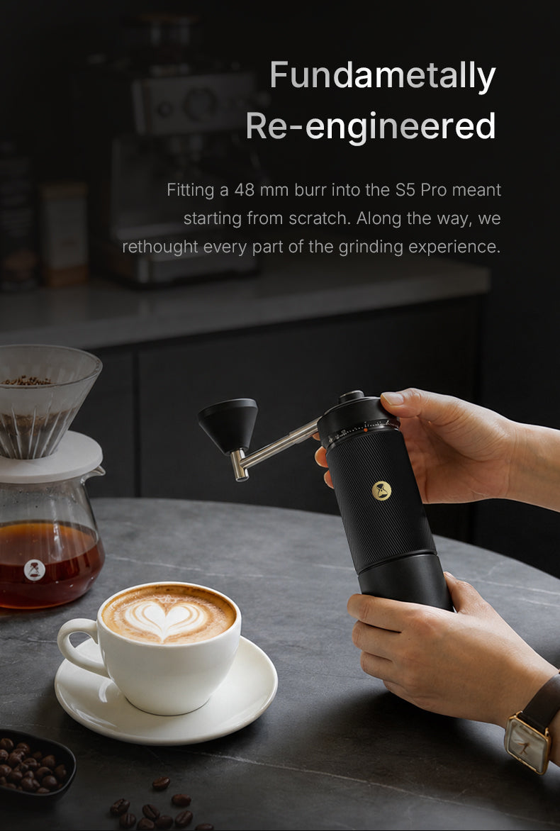 TIMEMORE 泰摩 | S5 PRO 栗子旗艦級 48mm 錐刀咖啡磨豆機 手搖磨豆機 Coffee Grinder【品牌授權｜香港1年保養】
