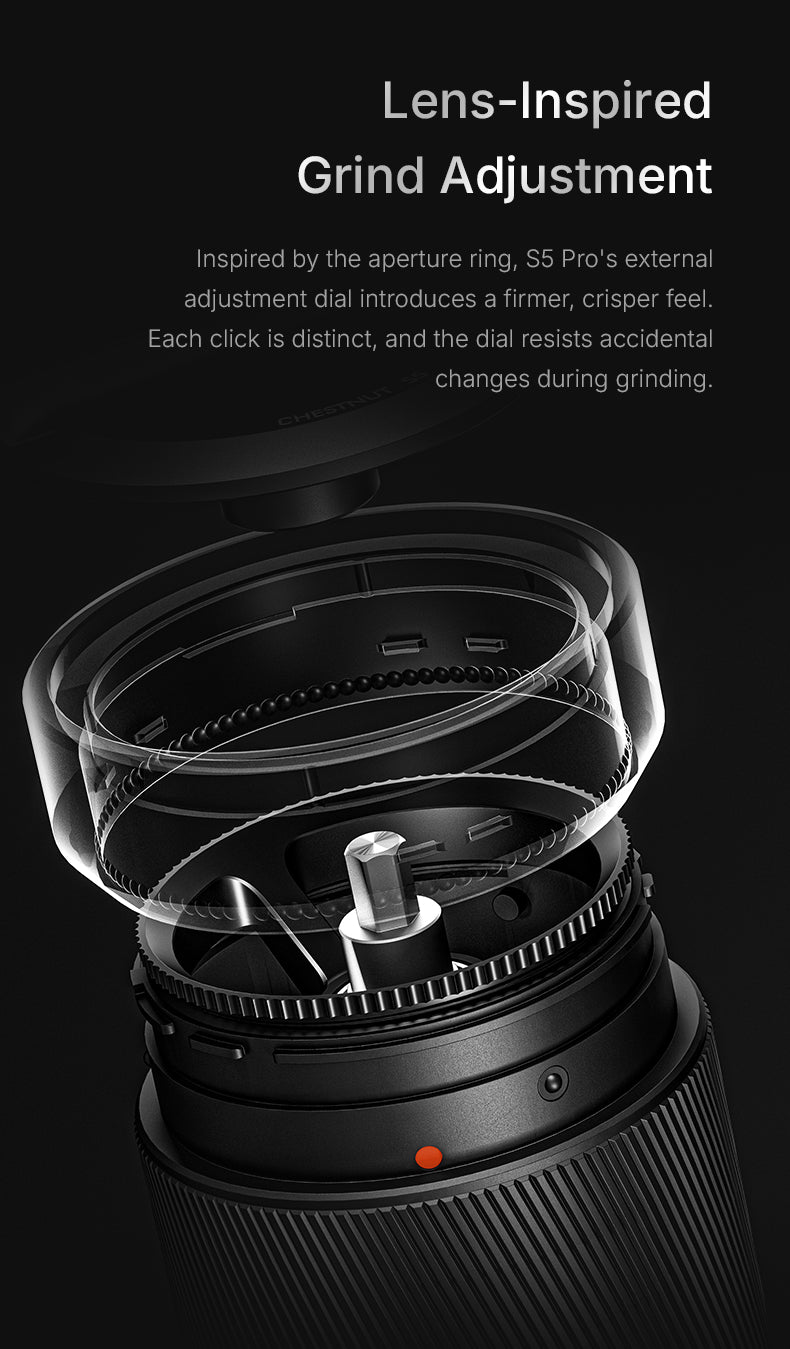 TIMEMORE 泰摩 | S5 PRO 栗子旗艦級 48mm 錐刀咖啡磨豆機 手搖磨豆機 Coffee Grinder【品牌授權｜香港1年保養】