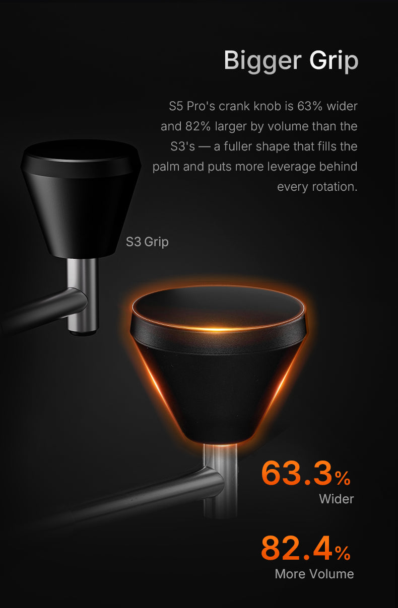 TIMEMORE 泰摩 | S5 PRO 栗子旗艦級 48mm 錐刀咖啡磨豆機 手搖磨豆機 Coffee Grinder【品牌授權｜香港1年保養】