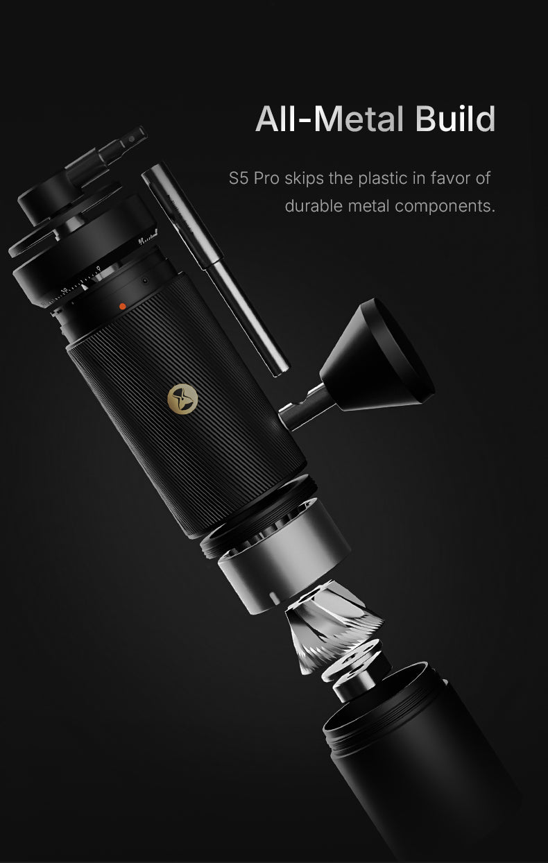 TIMEMORE 泰摩 | S5 PRO 栗子旗艦級 48mm 錐刀咖啡磨豆機 手搖磨豆機 Coffee Grinder【品牌授權｜香港1年保養】