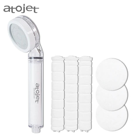 atojet | Korean Household Filter Shower Head Set (Atojet Shower Head & Filters (3 filters included)) AJ-8200 [Hong Kong Official Product]