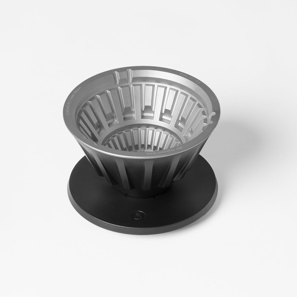 TIMEMORE | ICE EYE Pour-Over Dripper (VECTOR V-shaped metal version 01) [Co-designed with Matt Winton, World Brewers Cup Champion]