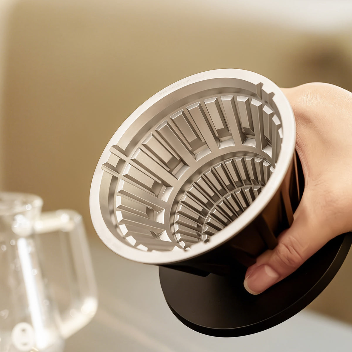 TIMEMORE | ICE EYE Pour-Over Dripper (VECTOR V-shaped metal version 01) [Co-designed with Matt Winton, World Brewers Cup Champion]