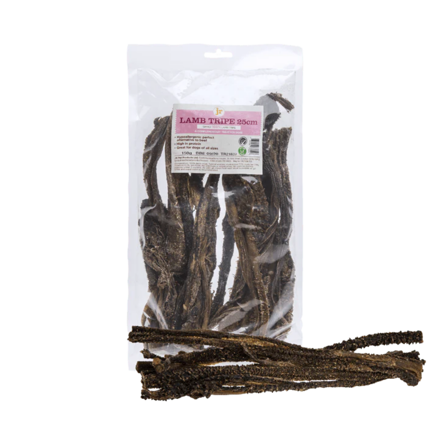 Jr PET PRODUCT｜Lamb Tripe 25cm 150g (for dog)