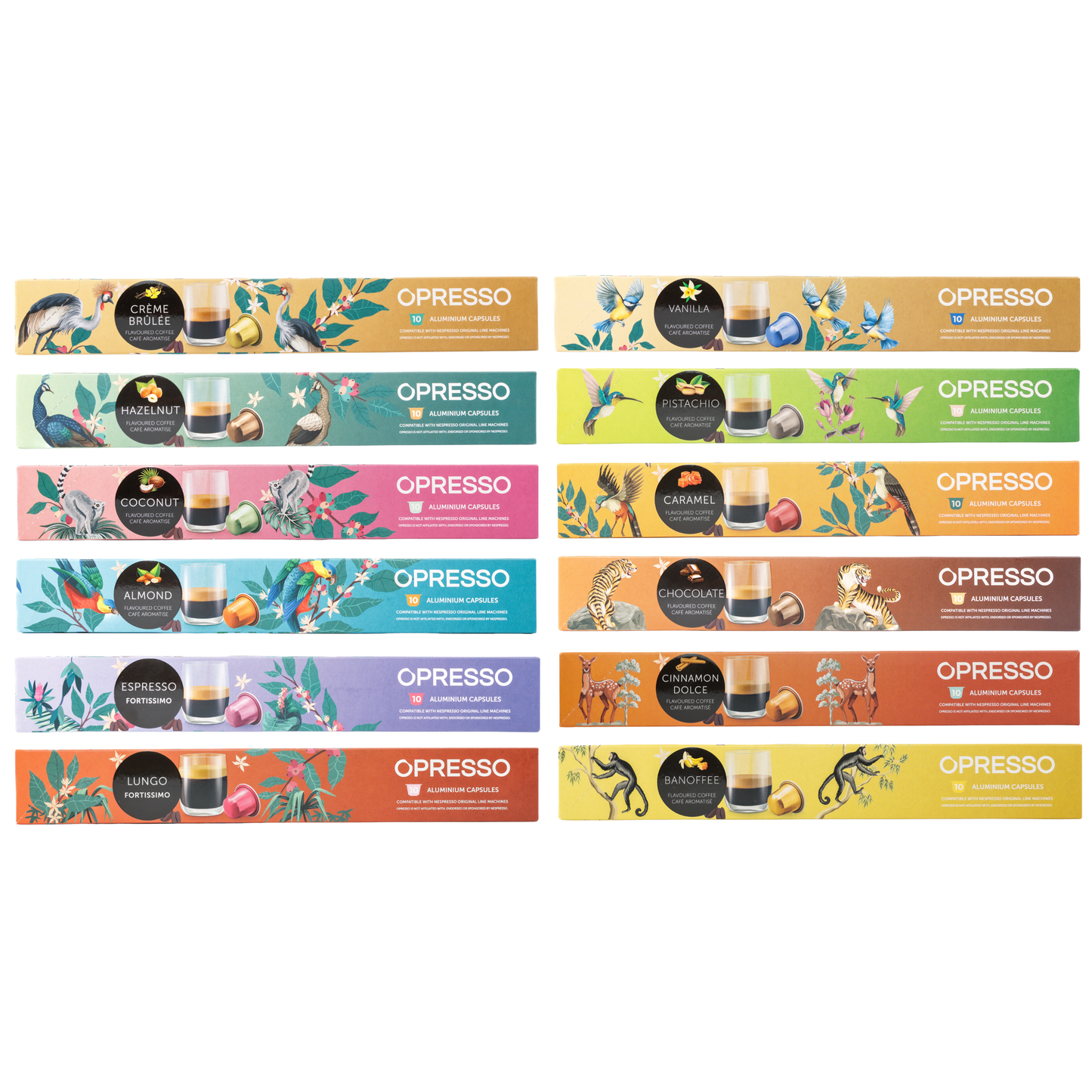 Opresso｜比利時咖啡膠囊 (10粒/盒) 歐洲咖啡品質 Coffee Capsule (Nespresso適用) 雨林聯盟認證 輕/中/深烘焙