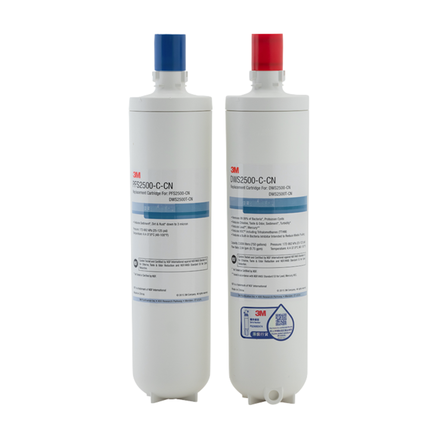 3M | PFS2500-C-CN & DWS2500-C-CN｜DWS2500T-CN 智能型濾水系統的替換濾芯套裝【香港行貨】