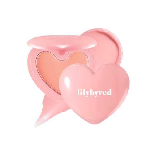 lilybyred｜Luv Beam Cheek Balm 甜美心型腮紅膏 #06 Fluffy Peach【平行進口產品】