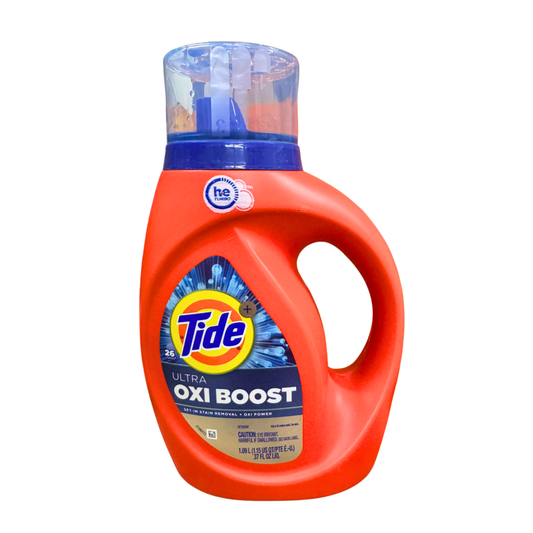 Tide汰漬｜Ultra Oxi Boost 高效強力去汙濃縮洗衣精（1.09公升 26次)｜深層去除頑固汙漬與異味
