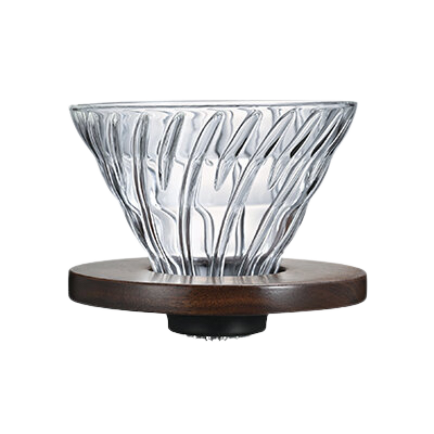 HARIO｜V60 02 玻璃濾杯 胡桃托架 VDG-02-WN