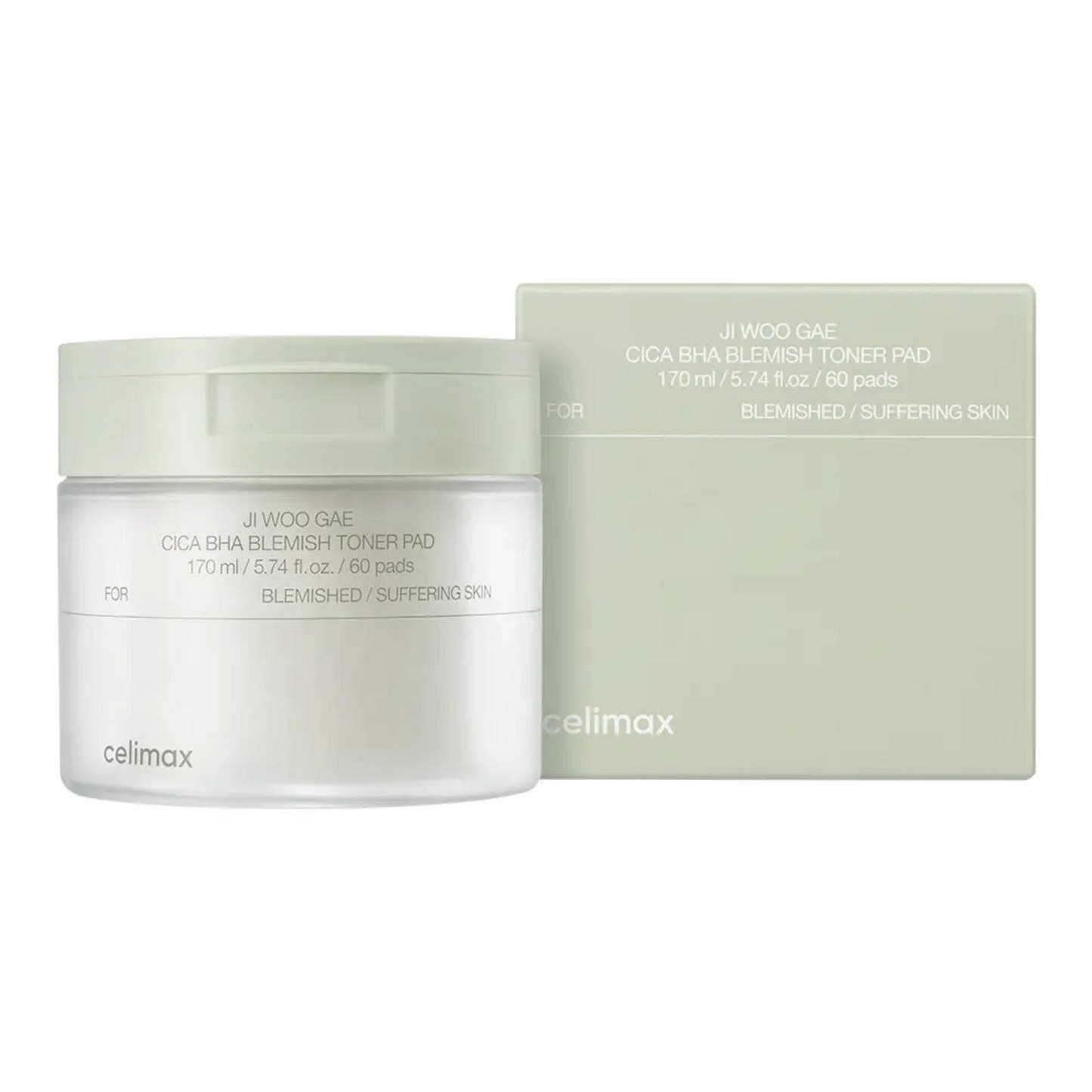 celimax｜Jiwoogae Cica BHA Blemish Toner Pad 60pads [Parallel Imported Product]