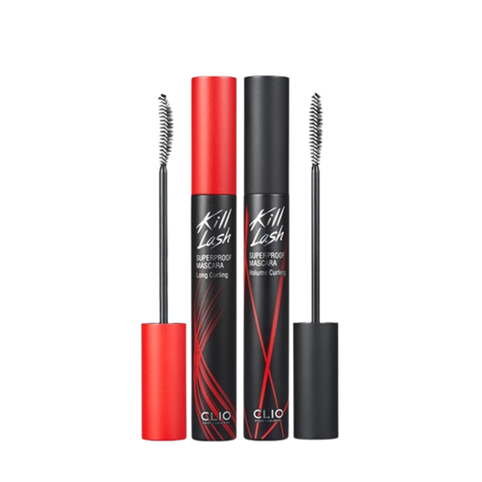 CLIO｜Kill Lash Superproof Mascara 極緻捲翹超防水睫毛膏 #01/02｜CLIO王牌 超濃密 防暈染 不結塊 捲翹持久