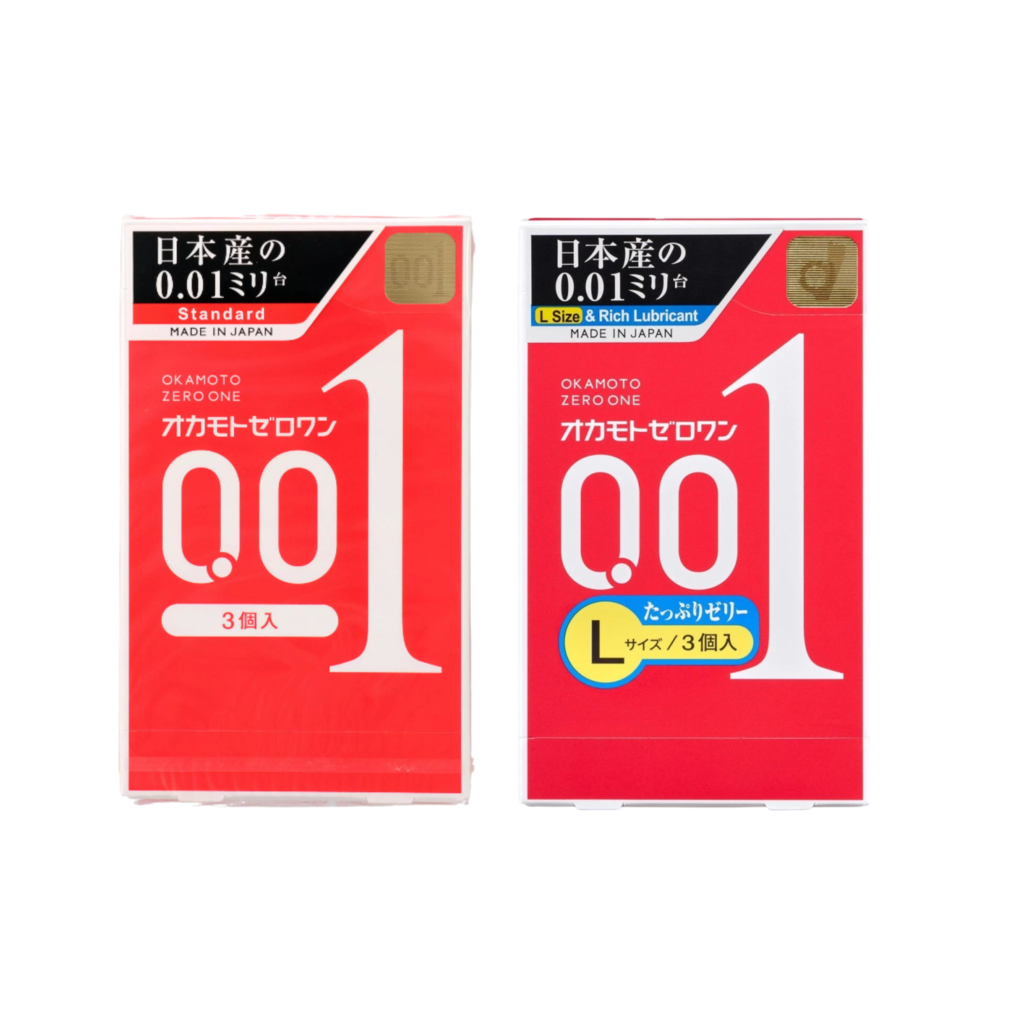 Okamoto | 0.01 Zero One Ultra Thin Condom (3pcs) - Standard【Parallel Import Product】