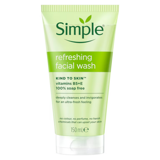 Simple｜Kind to Skin Refreshing Facial Wash GEL 150ml【Parallel Import Product】