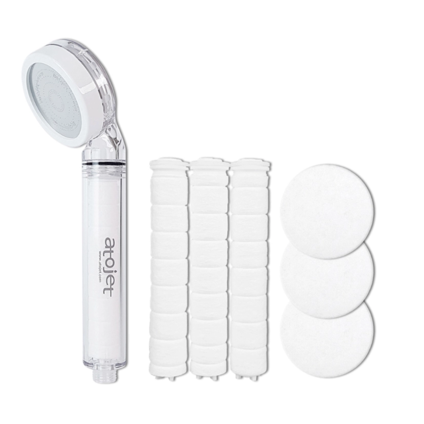 atojet | Korean Household Filter Shower Head Set (Atojet Shower Head & Filters (3 filters included)) AJ-8200 [Hong Kong Official Product]