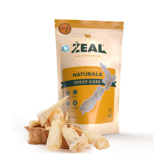 Zeal｜紐西蘭純天然小食 紐西蘭羊耳 125g (狗狗用)