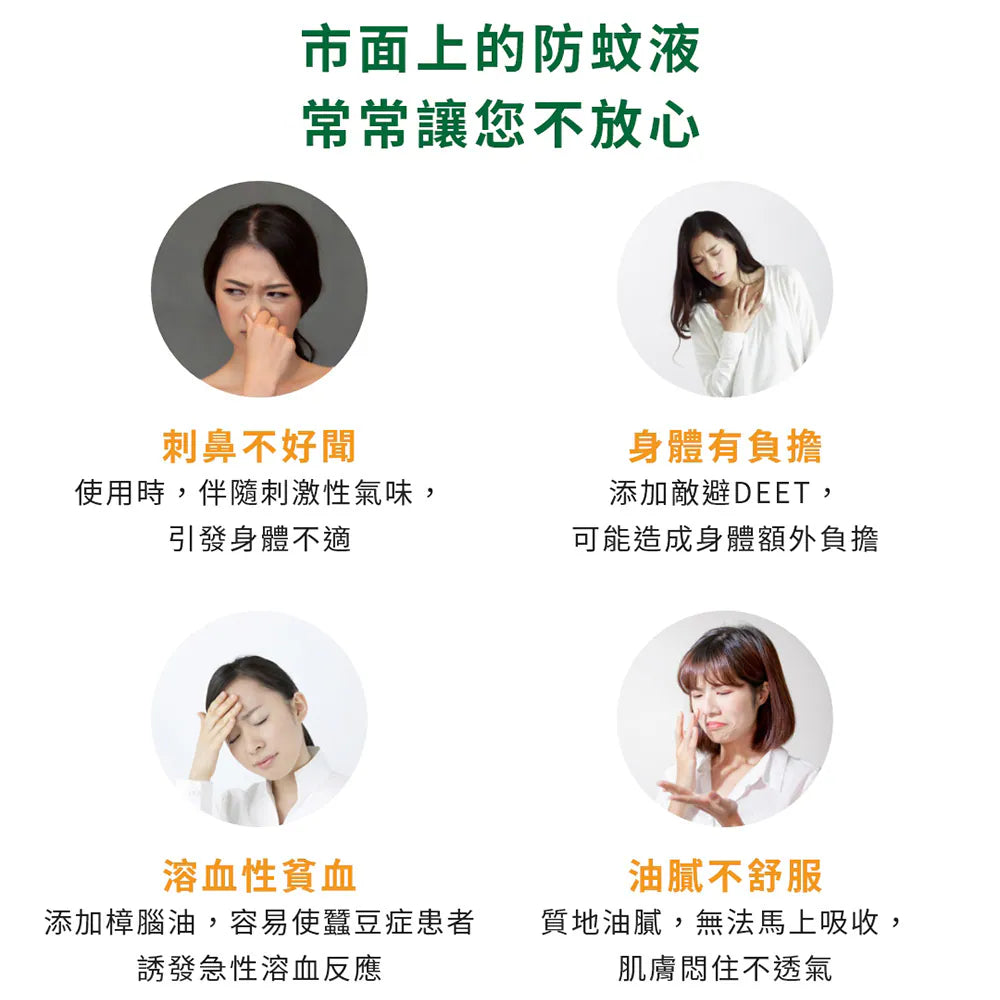 福來朗 | 天然草本防蚊液 - 80ml｜長效 3 小時溫和配方（大人小孩及蠶豆症適用）