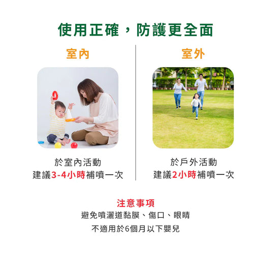 福來朗 | 天然草本防蚊液 - 80ml｜長效 3 小時溫和配方（大人小孩及蠶豆症適用）