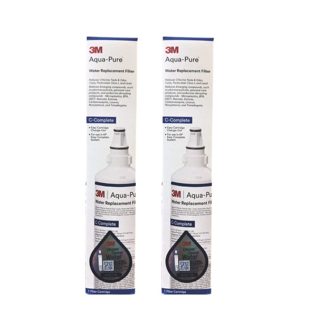 3M｜「2件」【香港行貨】Aqua Pure全效型 AP Easy C-Complete 濾芯 3M家用濾水器濾 Water Filter *購買前請先留意注意事項*
