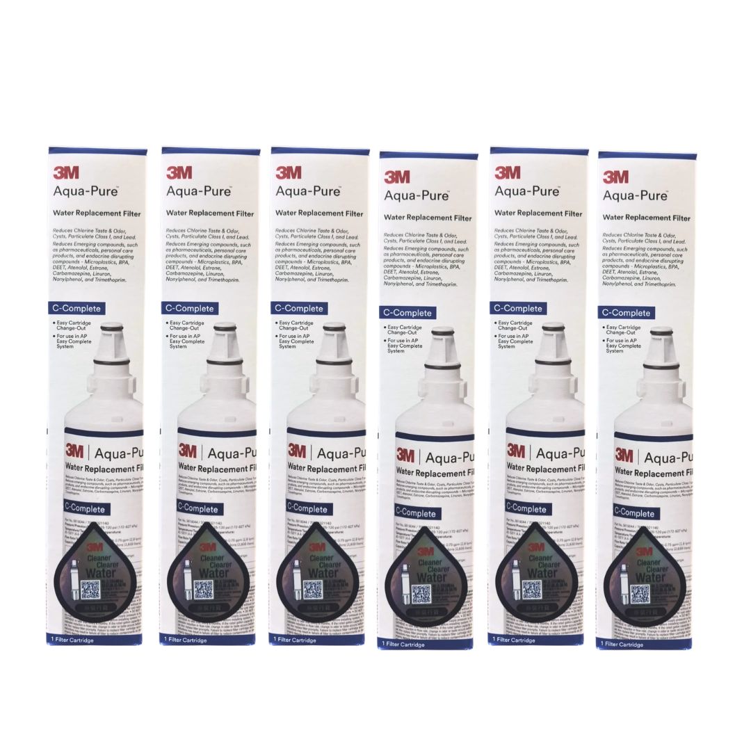 【6件】3M｜【香港行貨】Aqua Pure全效型 AP Easy C-Complete 濾芯 3M家用濾水器濾 Water Filter *購買前請先留意注意事項*