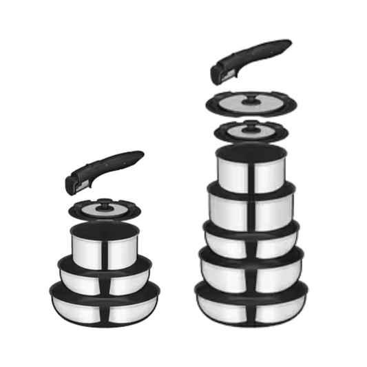 Thermos｜日本版 可拆手柄廚具套裝 2025新款 不銹鋼KSF系列 (IH爐/直火適用)【平行進口產品】
