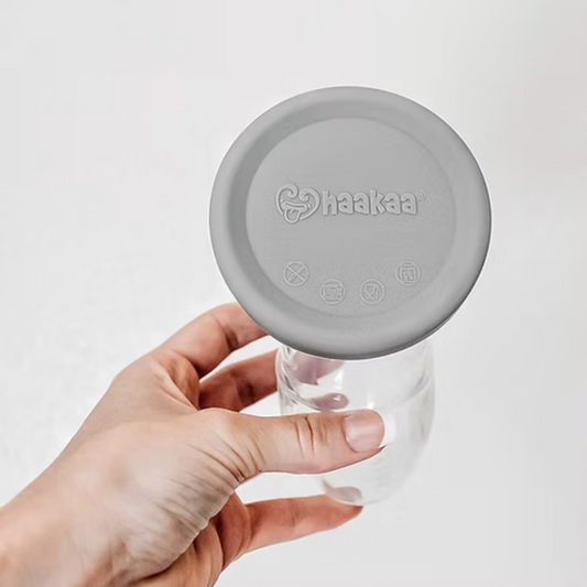 Haakaa｜第2代矽膠吸奶器連灰蓋禮盒裝 - 100ml / 150ml 【香港行貨】