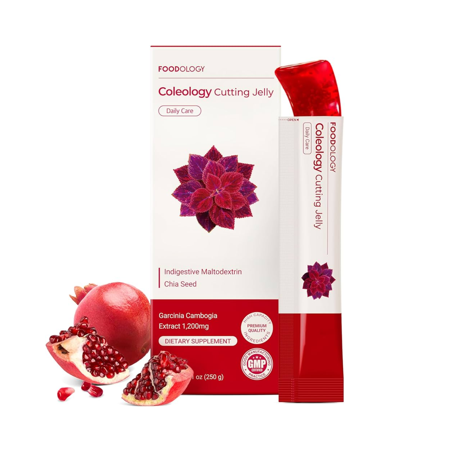 FOODOLOGY｜Coleology Cutting Jelly 植物纖體果凍條 25g x 10 sticks｜膳食纖維補充劑