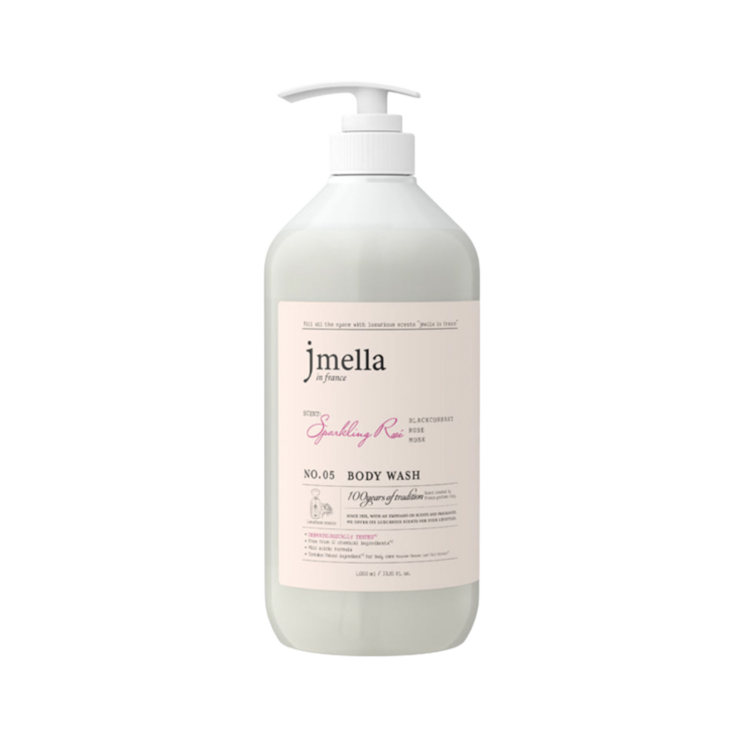 Jmella｜韓國香氛沐浴露 1000ml - No.4 加冕儀式 (Queen 5)/No.5 香檳玫瑰