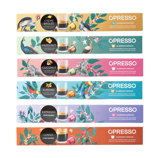 Opresso｜比利時咖啡膠囊 (10粒/盒) 歐洲咖啡品質 Coffee Capsule (Nespresso適用) 雨林聯盟認證 輕/中/深烘焙