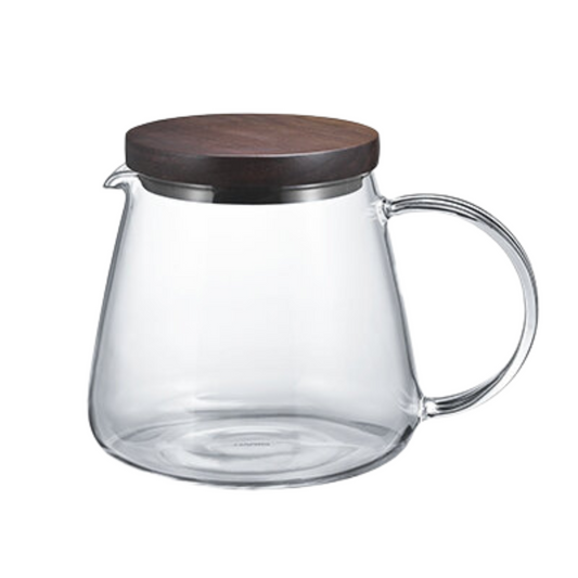 HARIO｜V60 玻璃咖啡壺 胡桃木蓋 600mL VBS-60-WN
