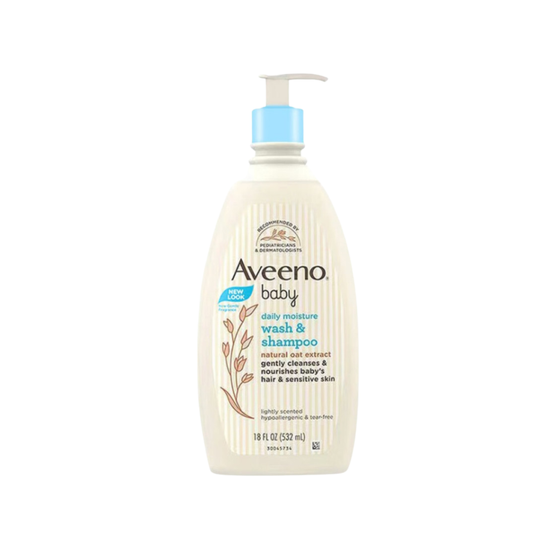 Aveeno｜嬰兒天然燕麥配方二合一 洗髮沐浴露 532ml【平行進口產品】