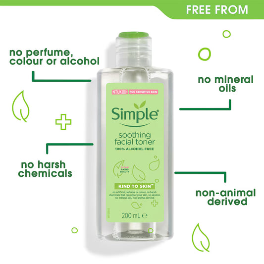 Simple｜Soothing Facial Toner 舒柔純淨爽膚水 200ml【平行進口產品】