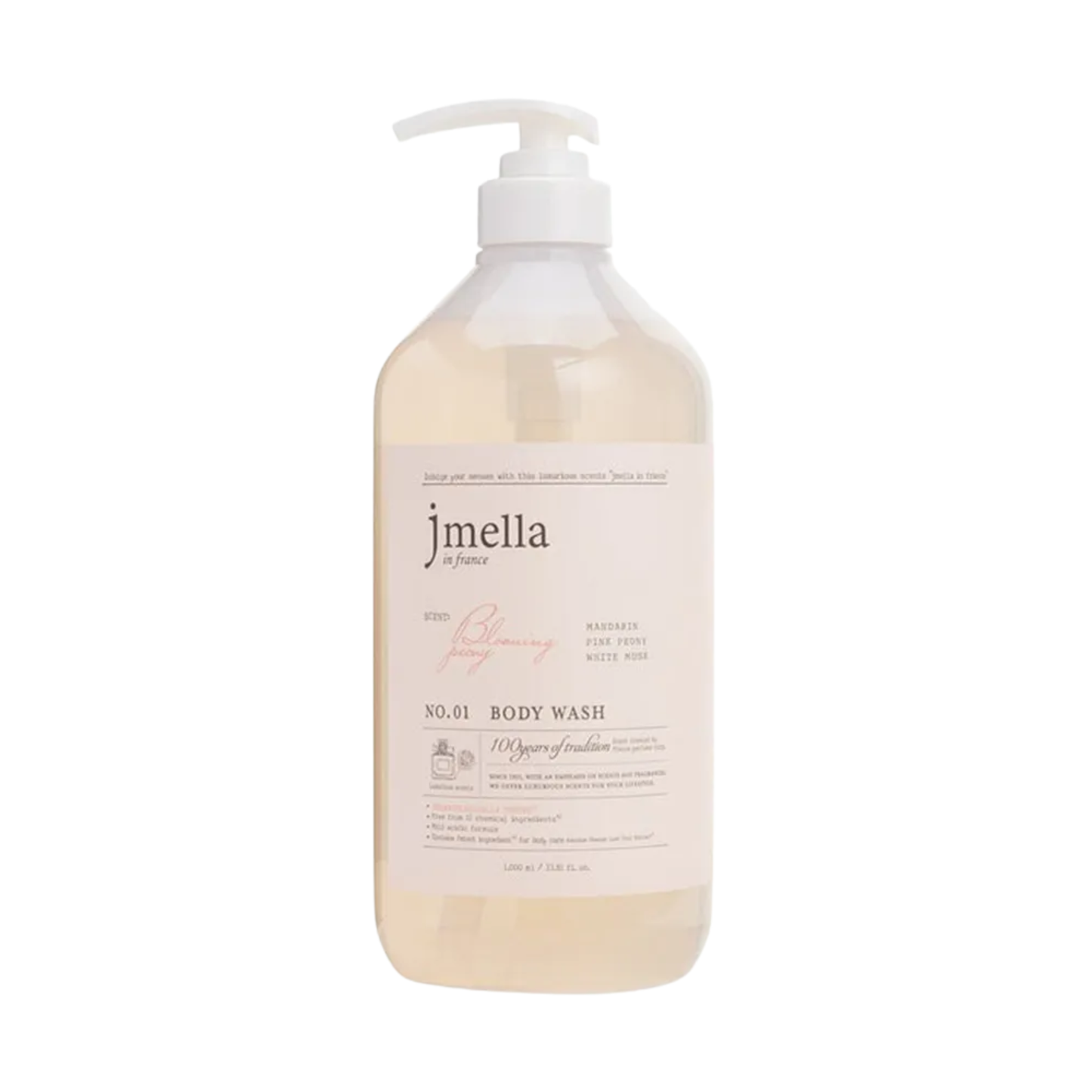 Jmella｜韓國香氛沐浴露 1000ml - No.1 花園舞會/No.4 加冕儀式 (Queen 5)/No.5 香檳玫瑰