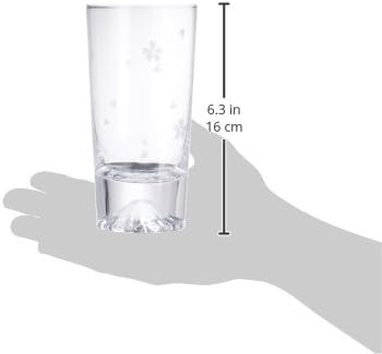 田島硝子｜TAJIMA GLASS EDO GLASS 高杯版櫻花富士山玻璃杯 400ml (TG16-015-TS)【附真品證書卡】