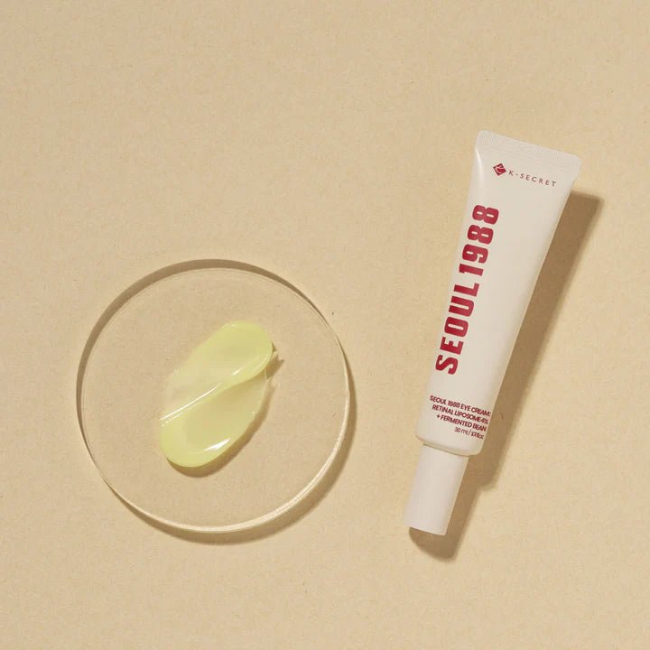 K-SECRET | Seoul 1988 Eye Cream: Retinal Liposome 4% + Fermented Bean | Anti-aging, brightens skin, reduces pores, and improves skin tone [Parallel Import]